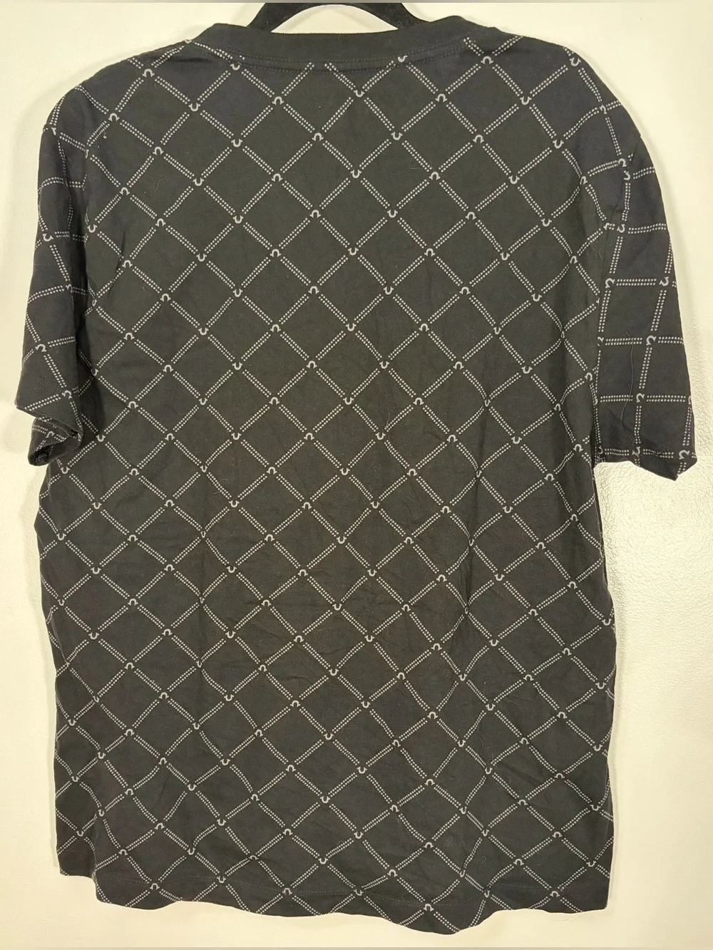 True Religion Black Tee with Gold Stud Logo